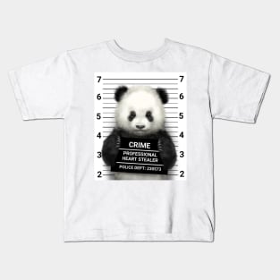 Panda mugshot Kids T-Shirt